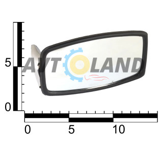 Дзеркало зовнішнє ВАЗ 21011, 2101-03, 2106, 2121, 2131 Пластик, Хром, Pegas