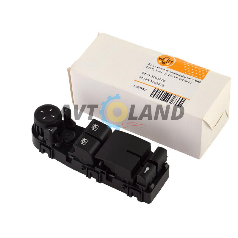 Блок кнопок склопідйомника ВАЗ 2170, 2кн., (з регул.дзеркал) WATT купити дешево