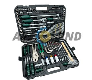 Набір інструментів 142+2 од.1/2″&3/8&1/4″DR 72зуба Cr-V 