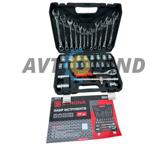 Набір інструментів 37 од.1/2″DR 72зуба Cr-V 	