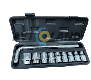 Набір торцевих головок з воротком 10од. 1/2″DR Cr-V 	