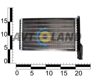 Радіатор обігрівача ВАЗ 2108-099, 2113-15, ЗАЗ 1102-03, алюм. Truckman