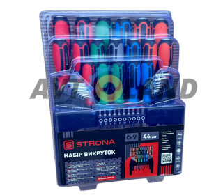 Набор отверток+шестигарников профессиональных 44ед. 