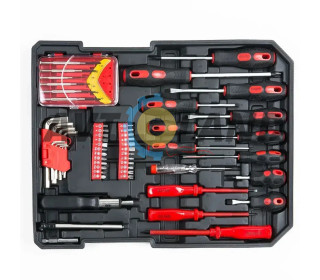 Набір інструментів (чемодан на колесах) 187 од.1/2″&1/4″DR Cr-V 	