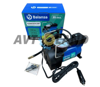Компресор 150 ВТ/10атм/35л шланг 1м.шнур прикурювач 3м.сумка BALANSA