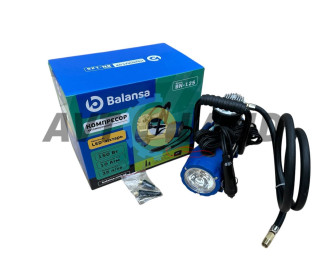 Компресор 150ВТ/10атм/35л шланг1м.шнур прикуриватель3м.сумка.фонарь, BALANSA