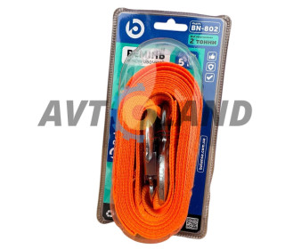 Трос буксировочный лента 2т.5м*45мм карабин Balansa