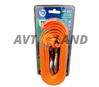 Трос буксирувальний стрічка 3т.4м*40мм гачок Balansa