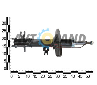 Амортизатор передньої підвіски Chevrolet Aveo 1.4, 1.5, лівий газ 1.6. (-ABS) ASR EXTREME