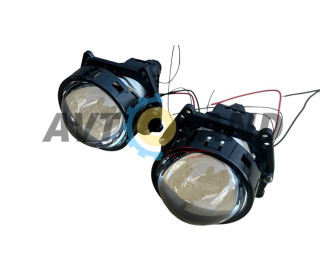 Светодиодные Bi-LED лед линзы GUANGFUDE 3.0″ дюйма универсальная 65W 5100K 24V (2шт) 