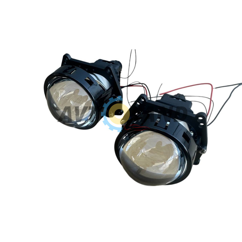 Светодиодные Bi-LED лед линзы GUANGFUDE 3.0″ дюйма универсальная 65W 5100K 24V (2шт) купить недорого