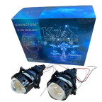 Светодиодные Bi-LED лед линзы GUANGFUDE 3.0″ дюйма универсальная 65W 5100K 24V (2шт) купить недорого
