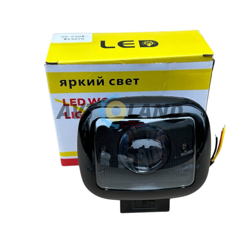 Светодиодная LED-фара 45Вт (Линза) белый свет купить недорого