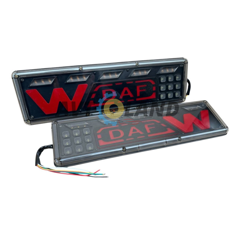 Ліхтар задній LED 12-24V 46x13 см (поворотник, що біжить), комплект 2 шт. DAF купити дешево