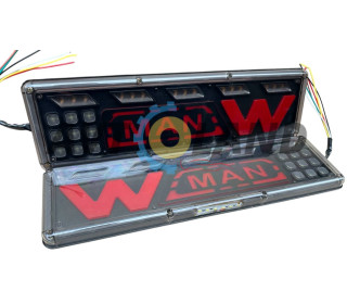 Фонарь задний LED 12-24V 46x13 см (бегущий поворотник), комплект 2 шт. MAN