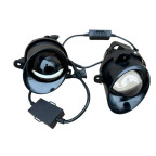 Противотуманные Led фары Лада Калина (1118), Гранта 90мм (Линза) Белый+ Желтый свет (кт- 2 шт) купить недорого