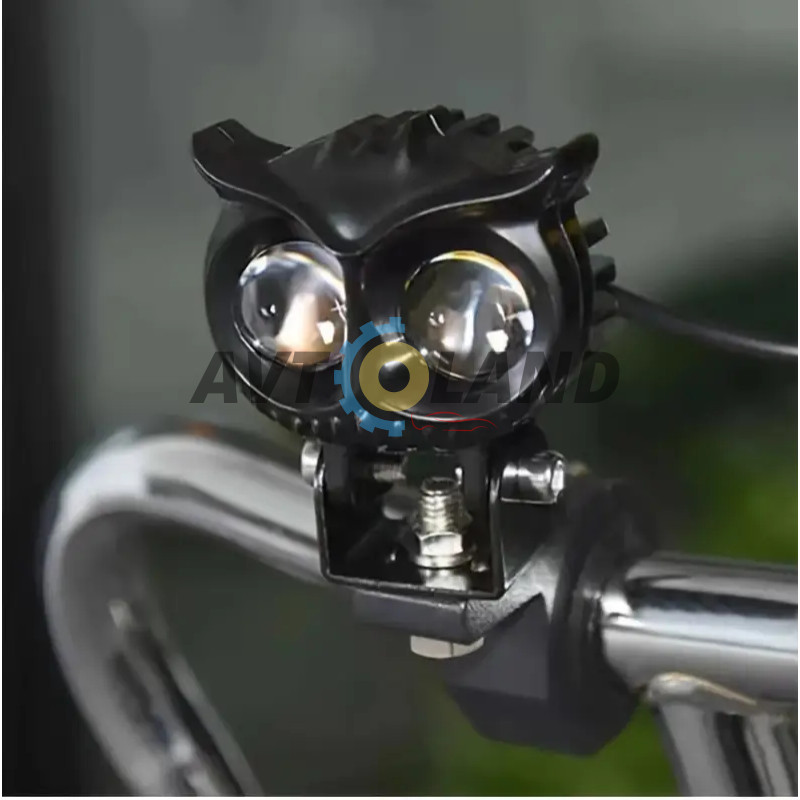 Світлодіодна двокольорова фара Moto LED Mini Сова 20W 2000Lm 9-60V для мотоцикла, мопеда, скутера купити дешево