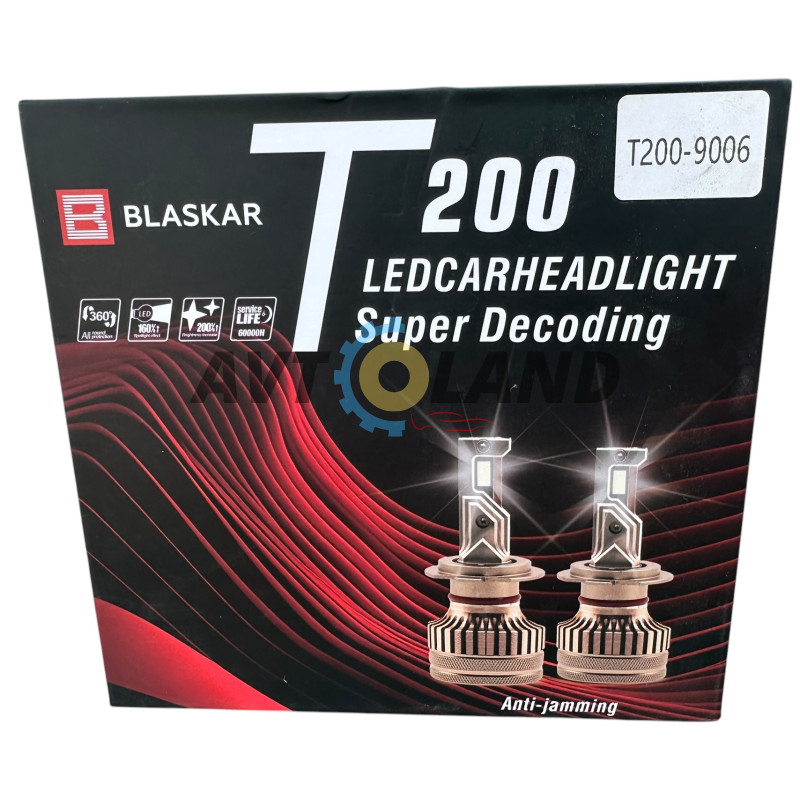 Светодиодные лампы LED HB4 (9006)-T200-12-24V-18000 Lm-6000 K- Canbus купить недорого