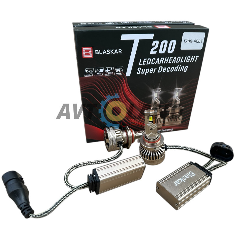 Светодиодные лампы LED HB4 (9006)-T200-12-24V-18000 Lm-6000 K- Canbus купить недорого