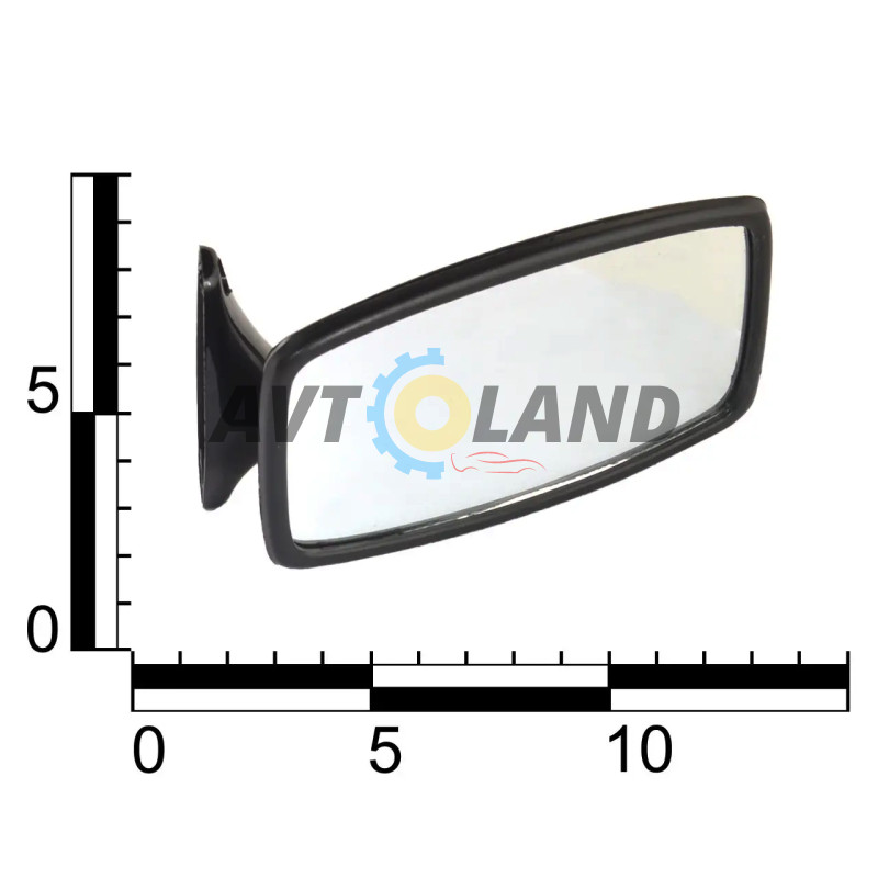 Зеркало наружное ВАЗ 21011, пластик, черное, Pegas купить недорого