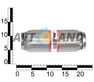 Гофра 45х200 Interlock, ВАЗ, Daewoo Lanos 1.4, Matiz, Hyundai, Kia - (усиленная)