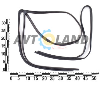 Уплотнитель лобового стекла ВАЗ 2110 (к-т 2 шт.) верхний, нижний ″верх+жабо″