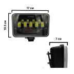 Додаткова світлодіодна LED лід фара 50W на 9 лінз із СТГ з функцією ближнього дального світла купити дешево