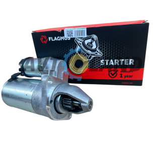 Стартер ВАЗ 2110-12, 2170-72, 1117-19 під 2 шпильки редукторний 9 зуб., Flagmus