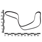Ремінь генератора Chevrolet Aveo 1.4, 1.6, Lacetti 1.6, Daewoo Lanos 1.6, поліклінової (6PK1870) ASR купити дешево