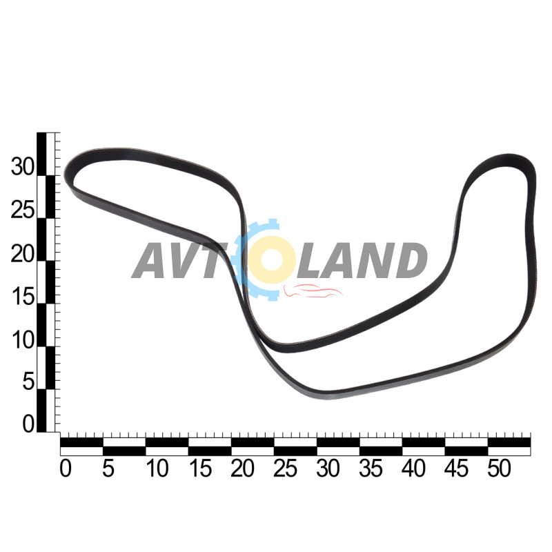 Ремінь генератора Chevrolet Aveo 1.4, 1.6, Lacetti 1.6, Daewoo Lanos 1.6, поліклінової (6PK1870) ASR купити дешево