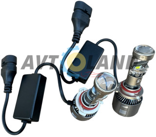 Світлодіодна міні лінза G01-9006 HB4 9005 HB3 130 Вт 13000LM 6000K Лампи ближнього світла