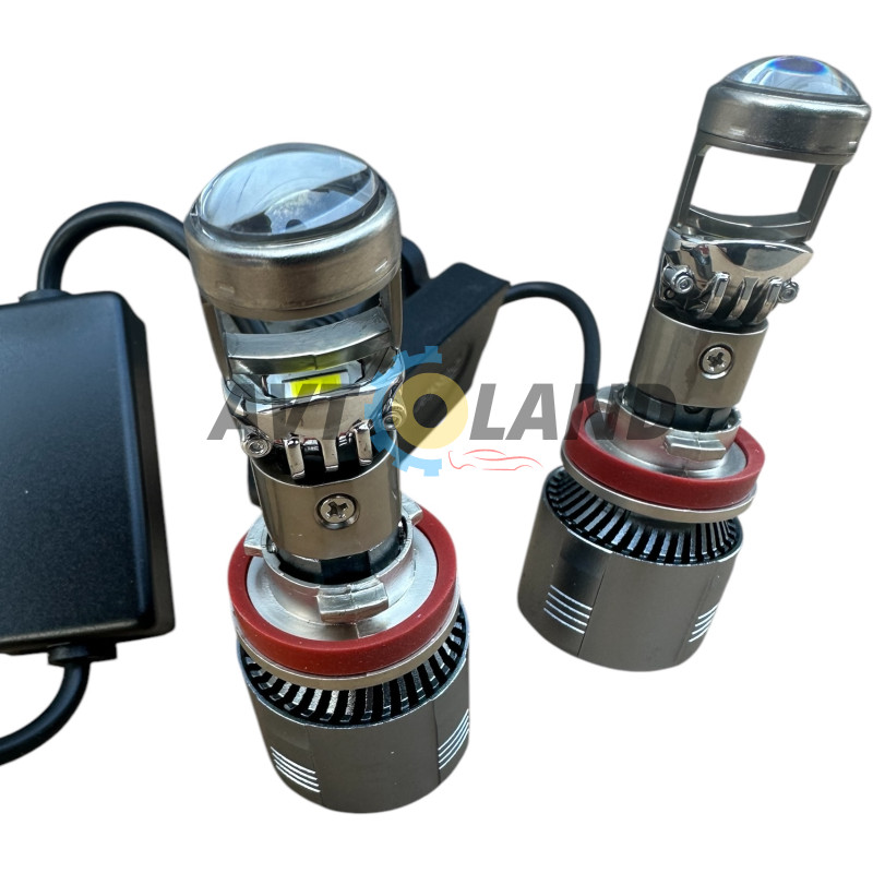 Лампи LED міні-лінзи G01-H11-H9-H8 MINI LED LENS(60Bт,12000Лм,6000К,9-18v.Цоколь Н11) купити дешево