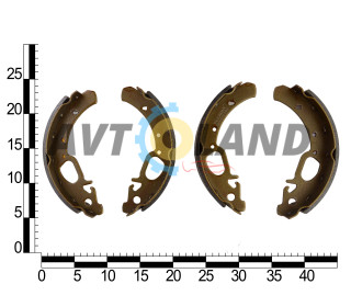 Колодка гальмівна задня ВАЗ 1117-19, 2170-72, 2190 (з ABS) (к-т 4 шт.) Truckman