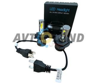 Автомобільні світлодіодні лампи LED 55Вт 10000Лм 6500К 9-32 Цоколь H4