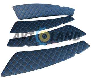 Вставки в двери ВАЗ 2110-2112(под евро карту) синяя строчка