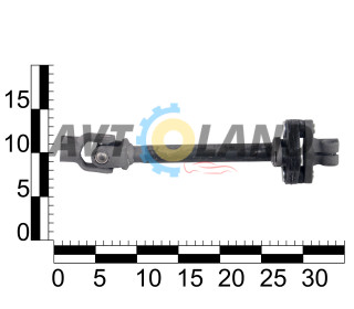 Вал рульового керування ВАЗ 2170-72 карданний проміж. з шарніром, ASR
