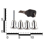 Циліндри замку двері з ключем ГАЗ 2705, н/о, (к-т 4 шт.) ″личинка″ Truckman купити дешево