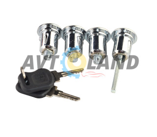 Цилиндры замка двери с ключом ГАЗ 2705, н/о, (к-т 4 шт.) ″личинка″ Truckman