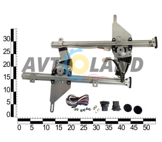 Склопідйомник ВАЗ 2106 перед. електричний рейковий тип (к-т 2 шт.) ASR