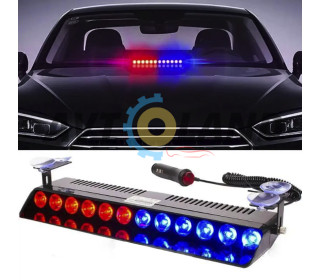 Стробоскопы ФСО полицейские красно-синие! LED МИГАЛКИ. на липучках на лобовое стекло, от прикуривате