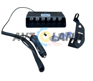 Стробоскопы ФСО полицейские красно-синие! LED МИГАЛКИ. на липучках на лобовое стекло, от прикуривате