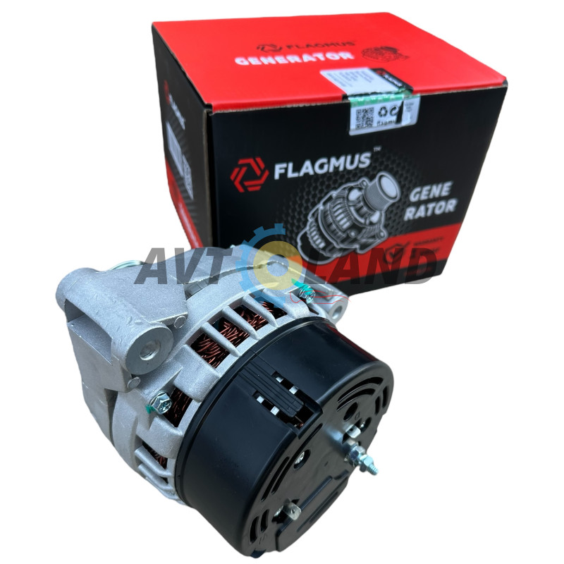 Генератор ГАЗ, УАЗ дв. ЗМЗ 405, 406, 409, 14В 100А, Flagmus купити дешево