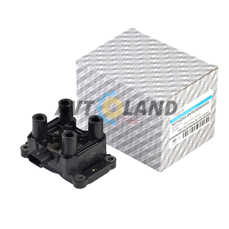 Котушка запалювання ВАЗ 1118, 2110 інж. дв. 1,5л, 1,6л 8 кл. ASR купити дешево