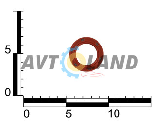 Сальник вала коленчатого ВАЗ 2108-12, 1117-19 перед., распредвала 2108-12, 28х42х7 мм, VICTOR REINZ	
