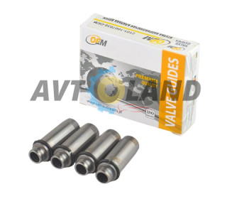 Втулка направляюча клапана ВАЗ 2101-07. 2121 впуск (к-т) в уп. з проточкою під сальник, ОЕМ