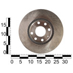 Диск тормозной передний Daewoo Lanos, Nexia, Sens, Opel Astra F, Corsa, Vectra A 13″ (вент.) OEM купить недорого