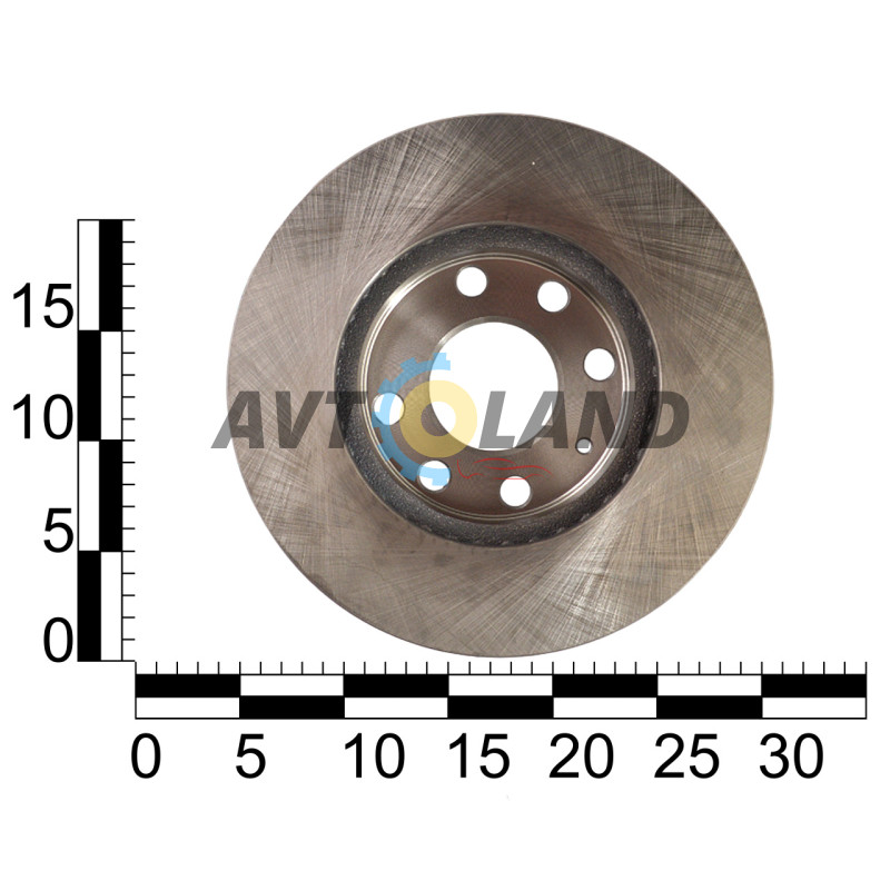 Диск гальмівний передній Daewoo Lanos, Nexia, Sens, Opel Astra F, Corsa, Vectra A 13″ (вент.) OEM купити дешево