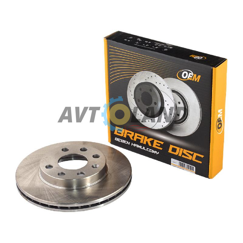 Диск гальмівний передній Daewoo Lanos, Nexia, Sens, Opel Astra F, Corsa, Vectra A 13″ (вент.) OEM купити дешево