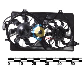 Электровентилятор радиатора ВАЗ 2170 двойной в сб. (тип Hella 2170-1305012-10) Truckman