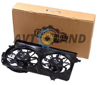 Электровентилятор радиатора ВАЗ 2170 двойной в сб. (тип Hella 2170-1305012-10) Truckman